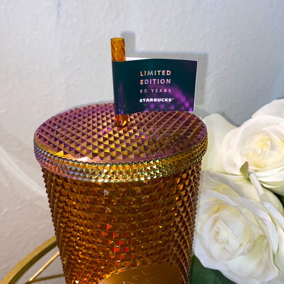 STARBUCKS “50TH ANNIVERSARY COLLECTION” - HONEYCOMB STUDDED BLING TUMBLE… - Picture 5 of 8